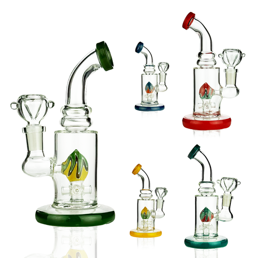 7" Water Pipe Rod Color Shower with 14mm Male Bowl