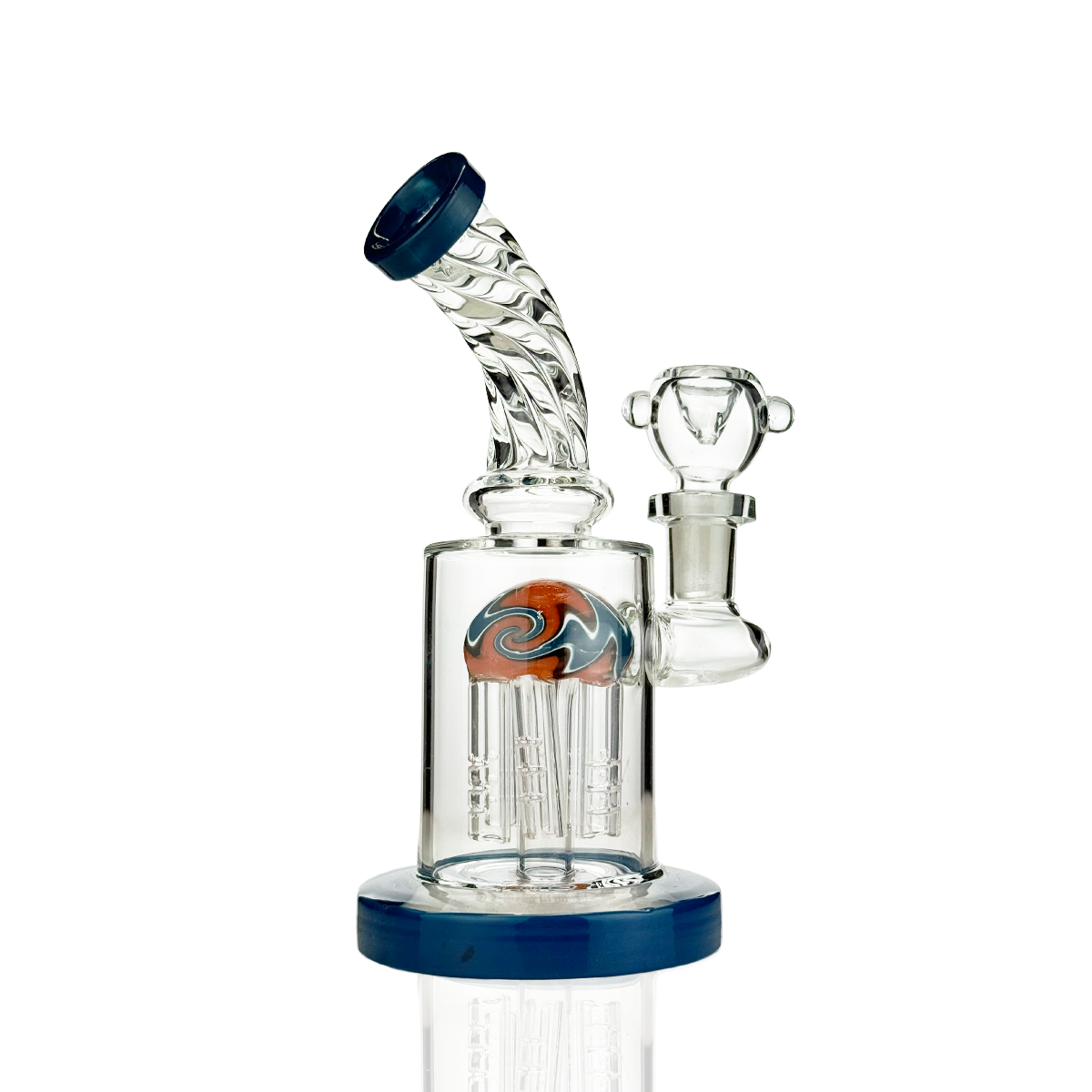 7" Tree Shower Water Pipe with Reversal Dome and 14mm Male Bowl