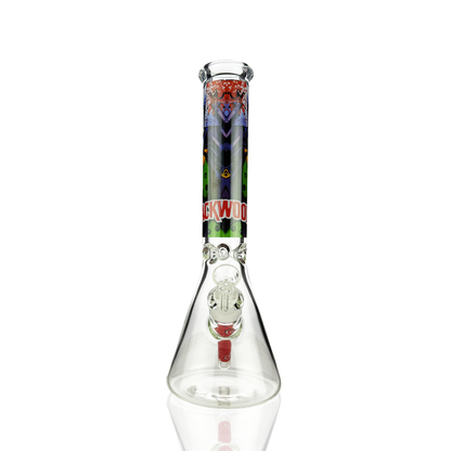 14" 7mm Joker Sticker Beaker with 14mm Male Bowl