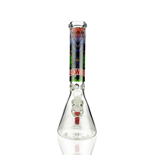 14" 7mm Joker Sticker Beaker with 14mm Male Bowl
