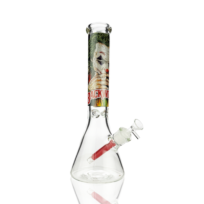 14" 7mm Joker Sticker Beaker with 14mm Male Bowl