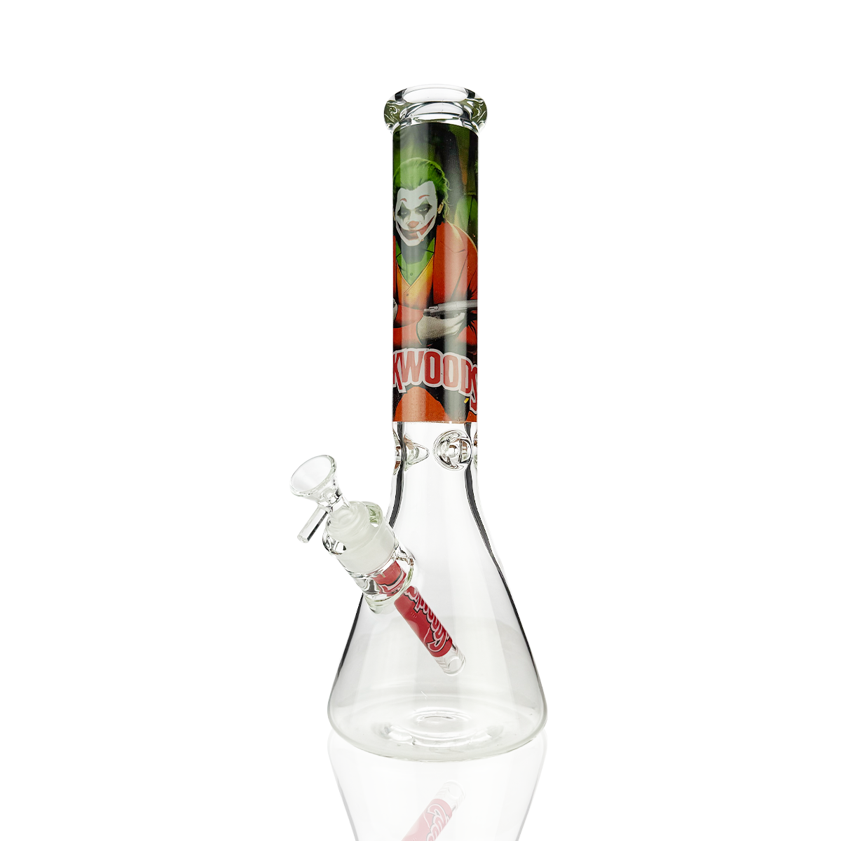 14" 7mm Joker Sticker Beaker with 14mm Male Bowl