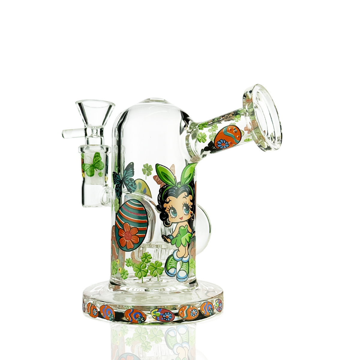 7" Sticker Bong with 14mm Male Bowl