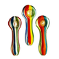 4" Hand Pipe Spoon with Rasta Line