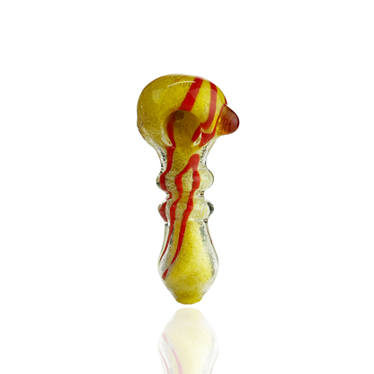 4" Hand Pipe Color Frit Glass