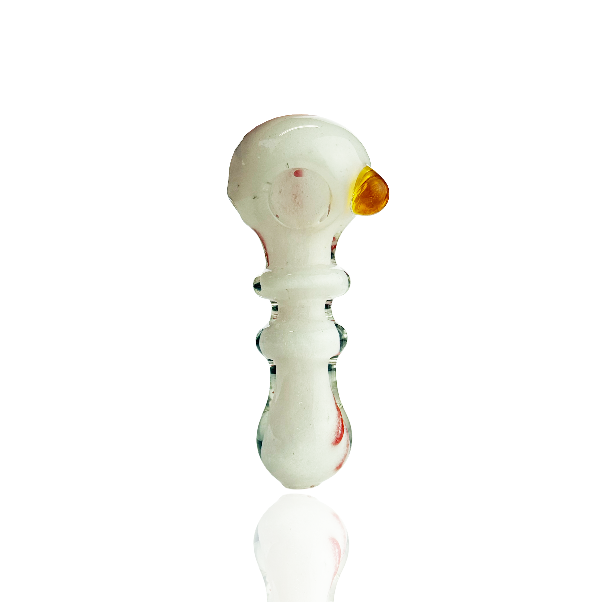 4" Hand Pipe Color Frit Glass