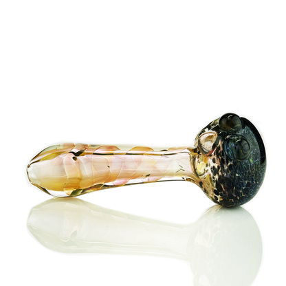4.5" Hand Pipe Gold Fume Glass