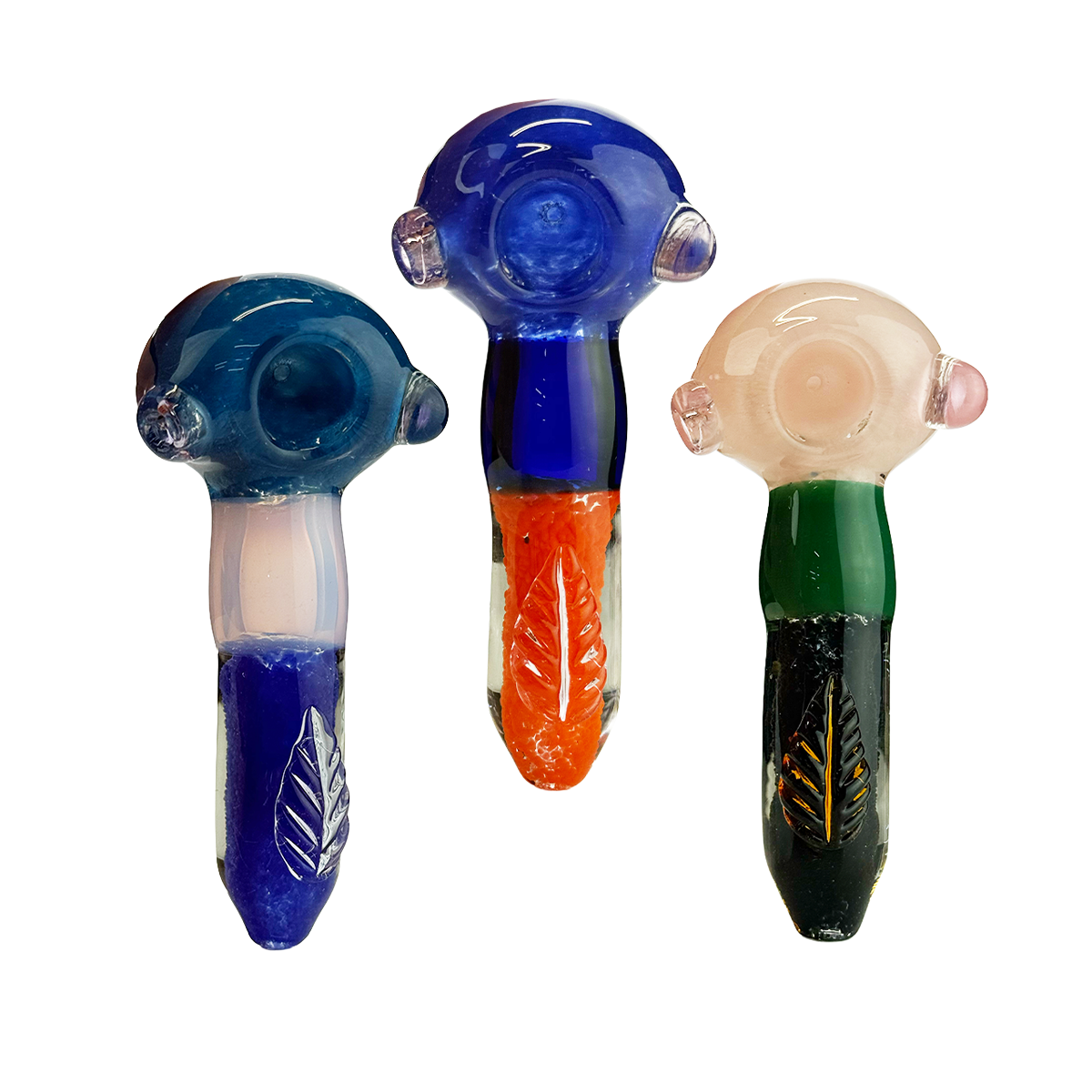 4.5" Frit Glass Hand Pipe Spoon