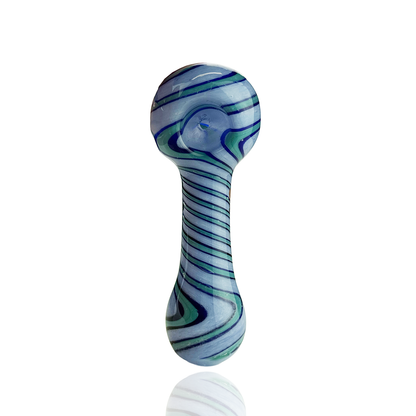 4.5" Wigwag Head Spiral Design Hand Pipe Spoon
