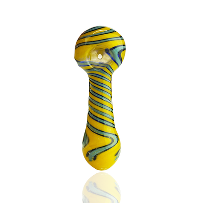 4.5" Wigwag Head Spiral Design Hand Pipe Spoon
