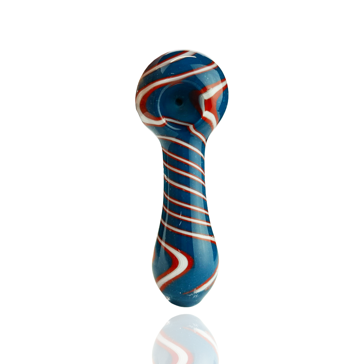 4.5" Wigwag Head Spiral Design Hand Pipe Spoon