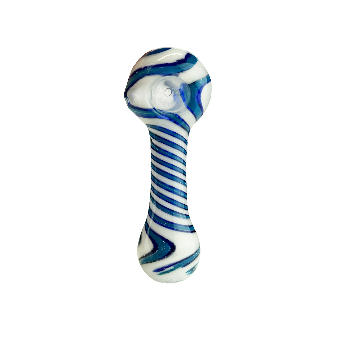 4.5" Wigwag Head Spiral Design Hand Pipe Spoon