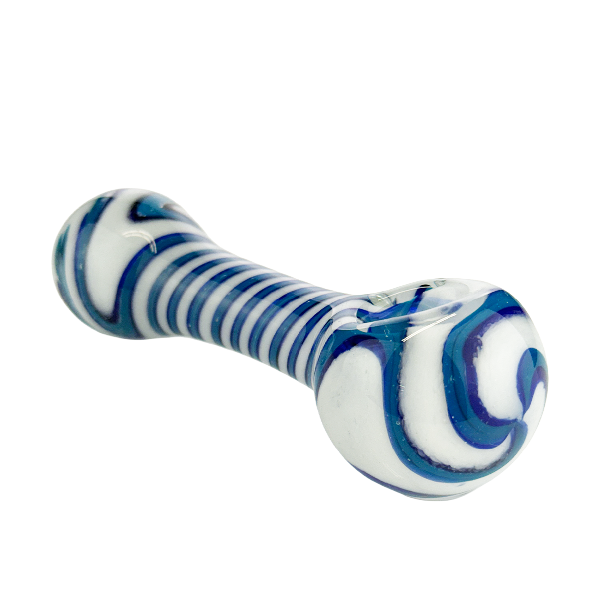 4.5" Wigwag Head Spiral Design Hand Pipe Spoon