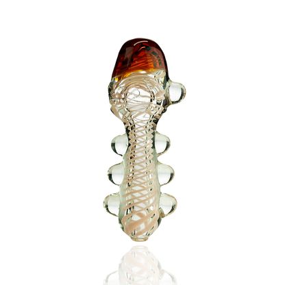 5" Hand Pipe Spoon With Spike Slime Swirls