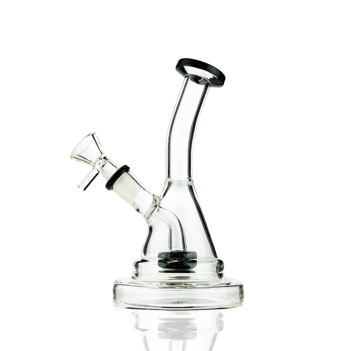 7" Water Pipe Bong with 14mm Male Bowl with Sticker Base
