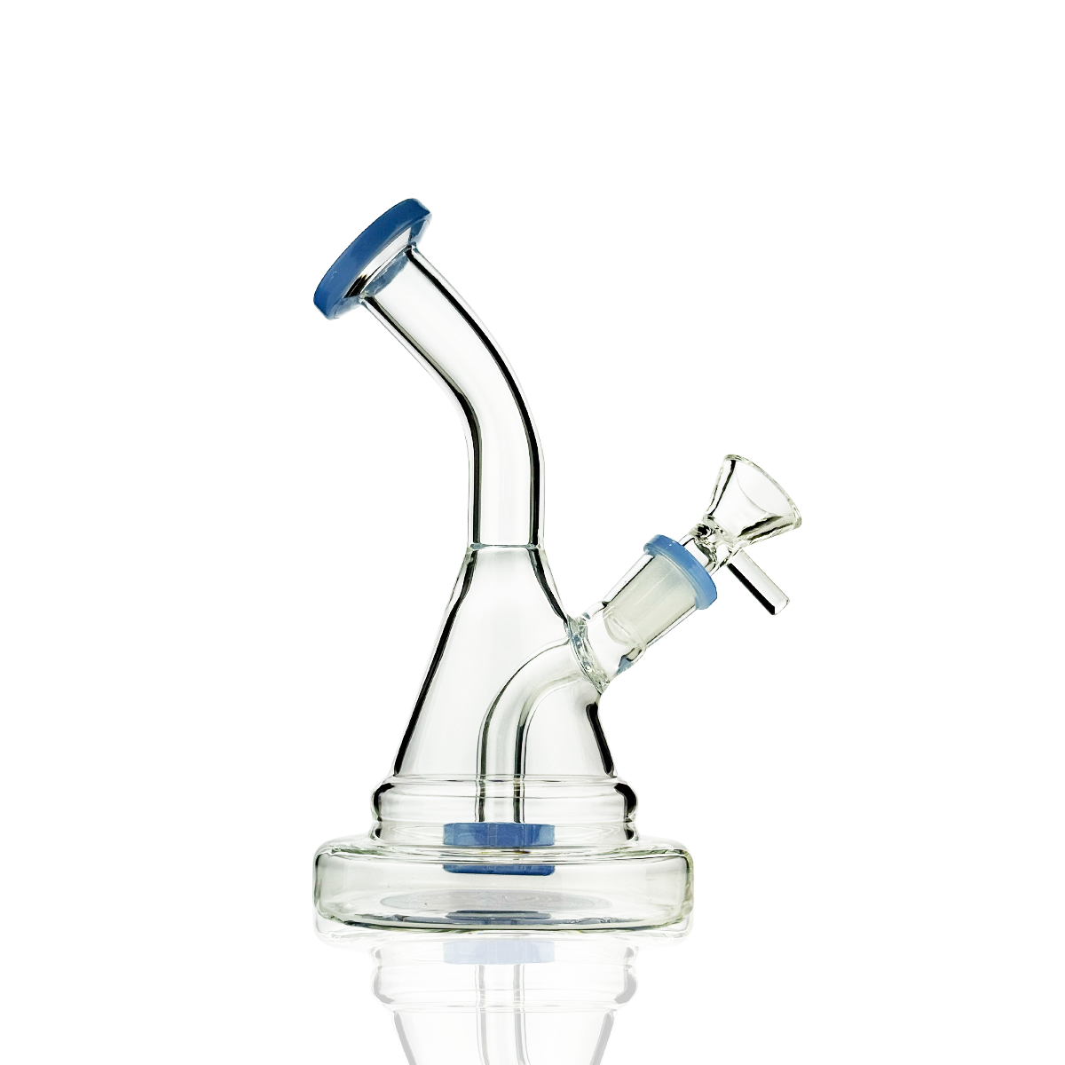7" Water Pipe Bong with 14mm Male Bowl with Sticker Base