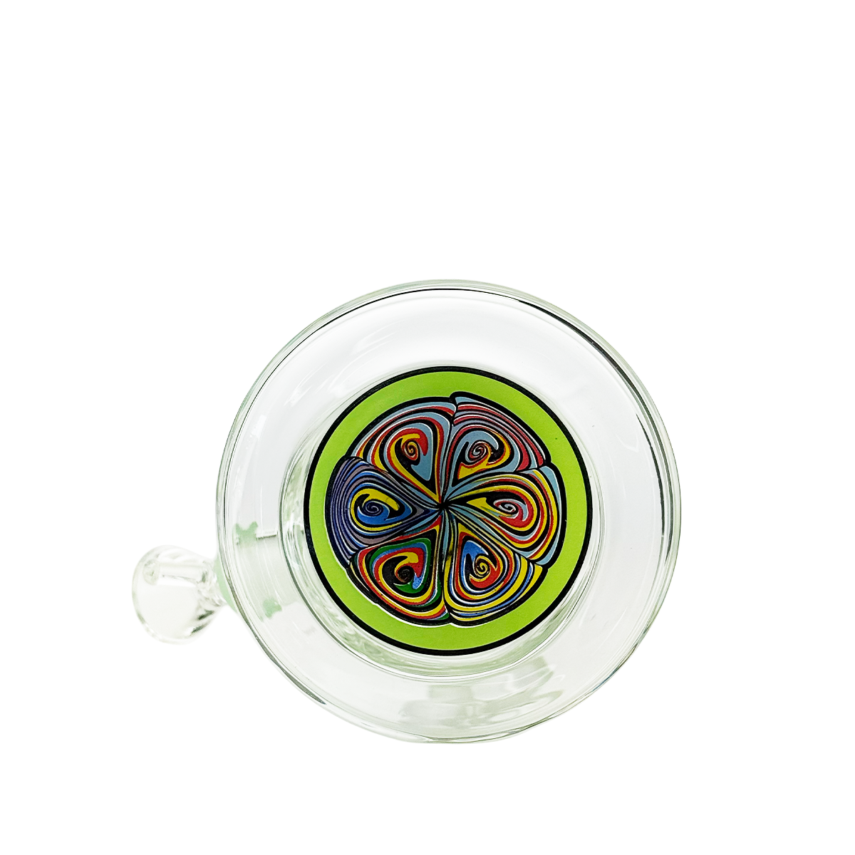 7" Water Pipe Bong with 14mm Male Bowl with Sticker Base
