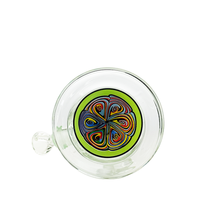 7" Water Pipe Bong with 14mm Male Bowl with Sticker Base