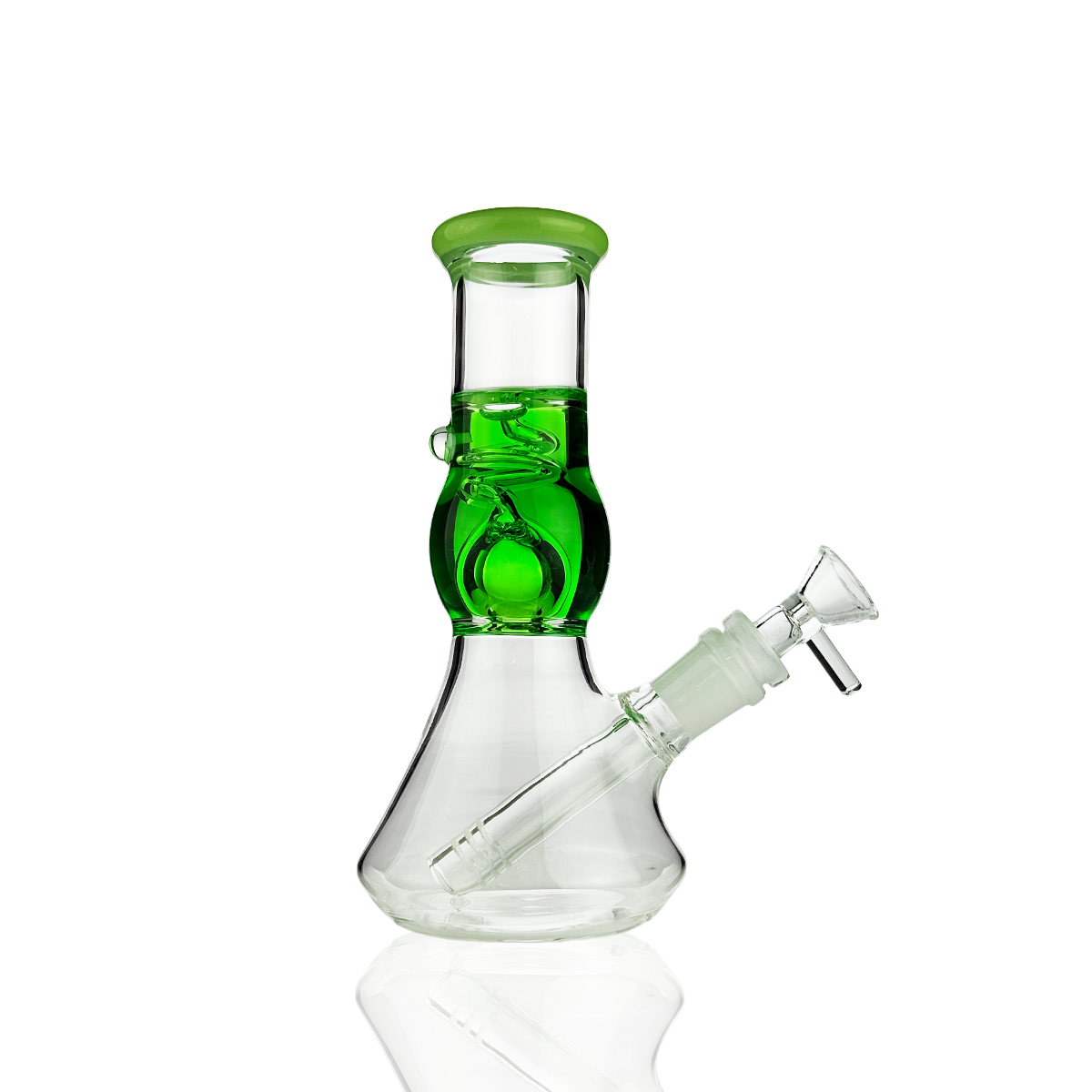 8" Glycerin Beaker Water Pipe Bong | 14mm Male Bowl | Wholesale Glass