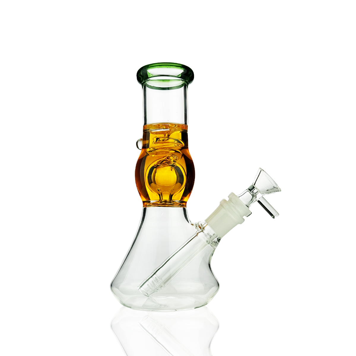8" Glycerin Beaker Water Pipe Bong | 14mm Male Bowl | Wholesale Glass