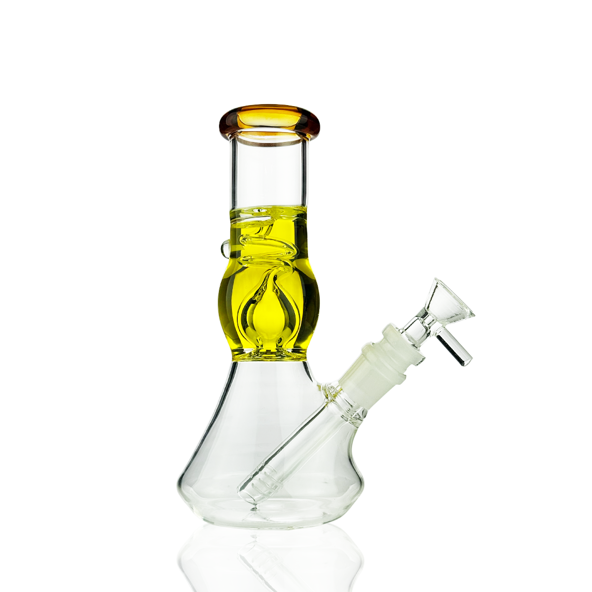8" Glycerin Beaker Water Pipe Bong | 14mm Male Bowl | Wholesale Glass