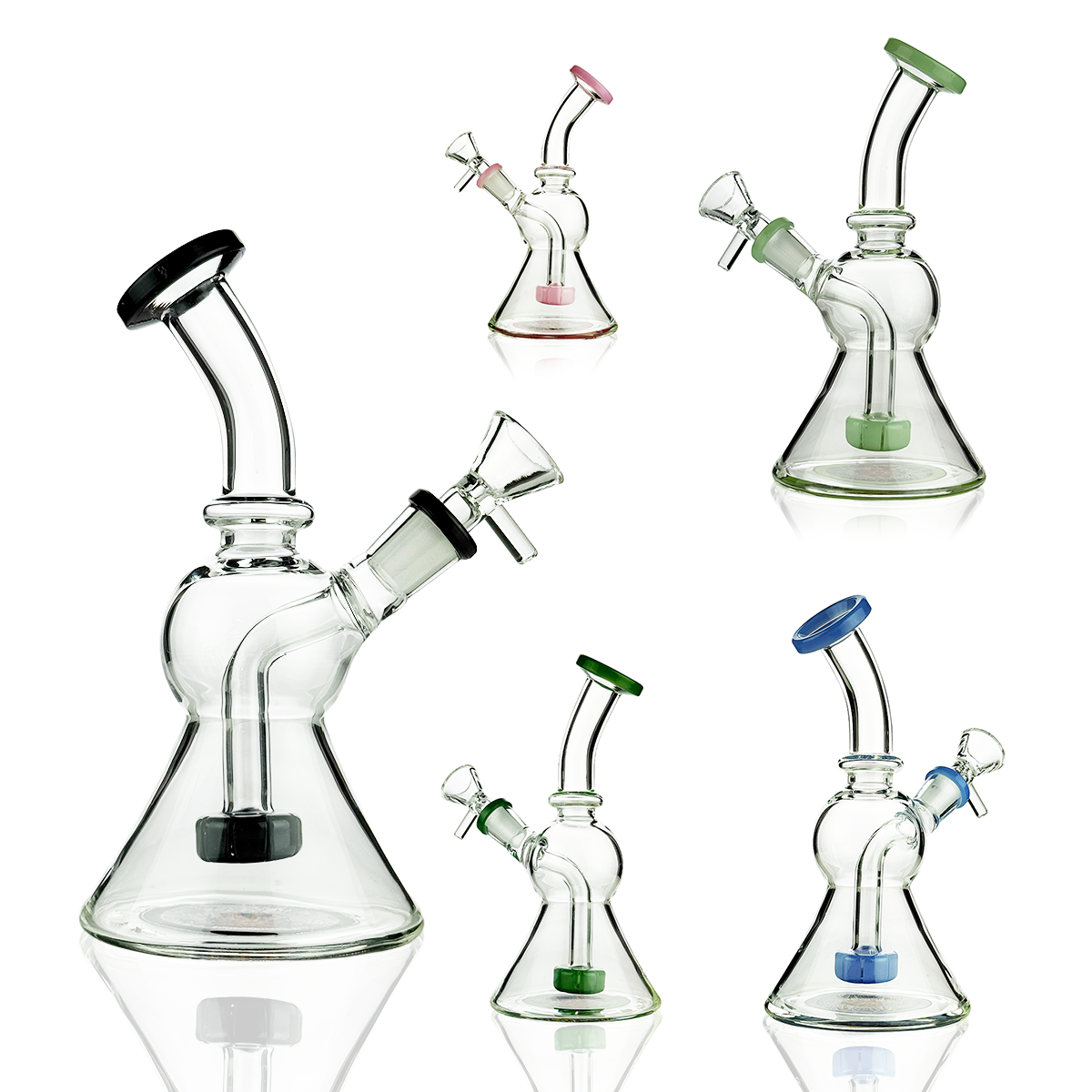 7" Water Pipe Bong with 14mm Male Bowl