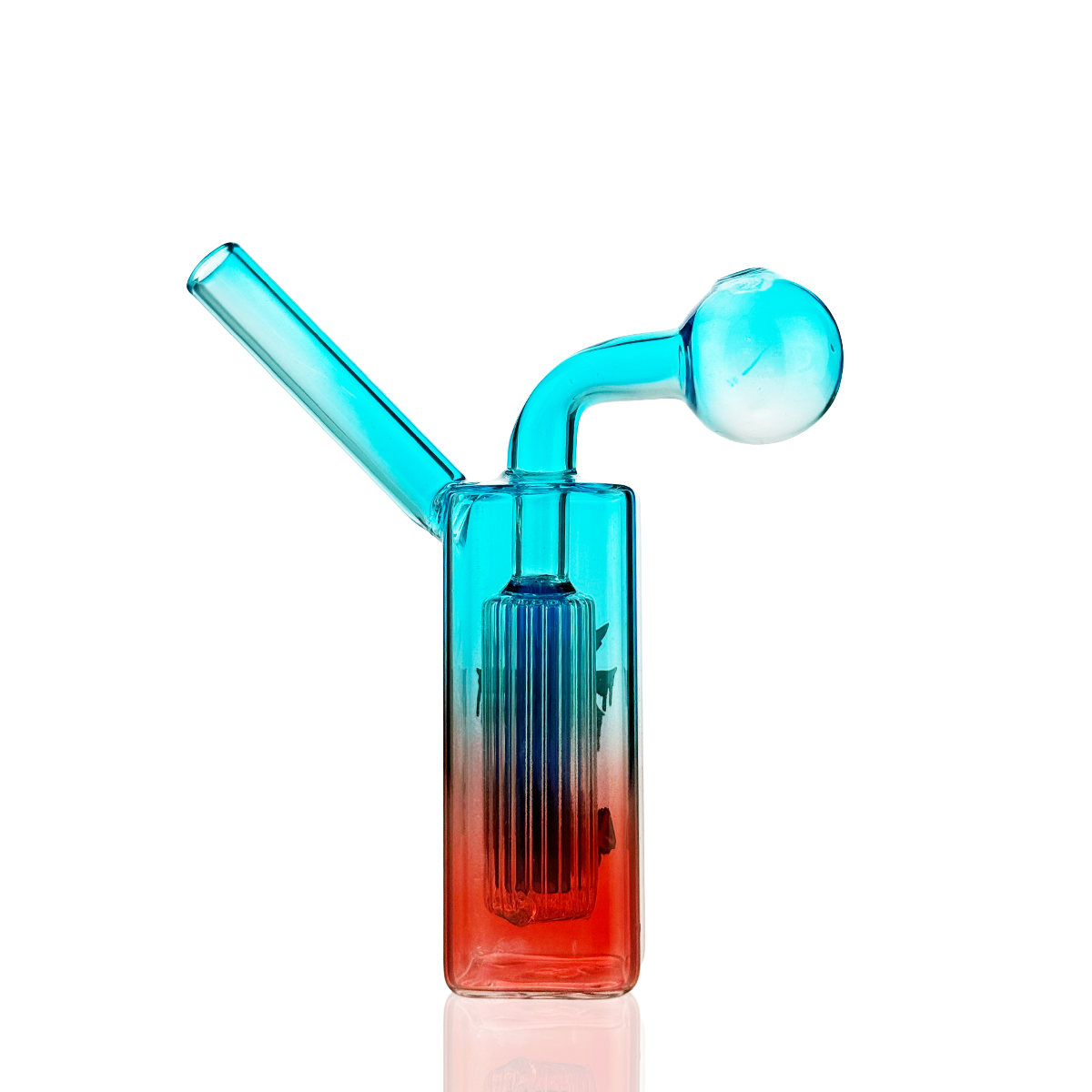 4" Square Body Oil Burner Water Pipe | Glass Bubbler