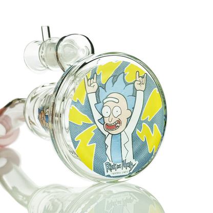 8" Slime Color Bong with Decal | 14mm Male Bowl