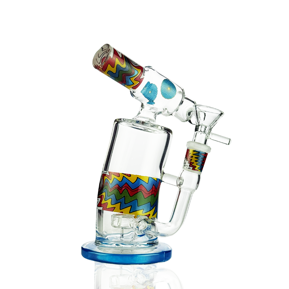 8" Tank Mouth Water Pipe Bong with 14mm Male Bowl