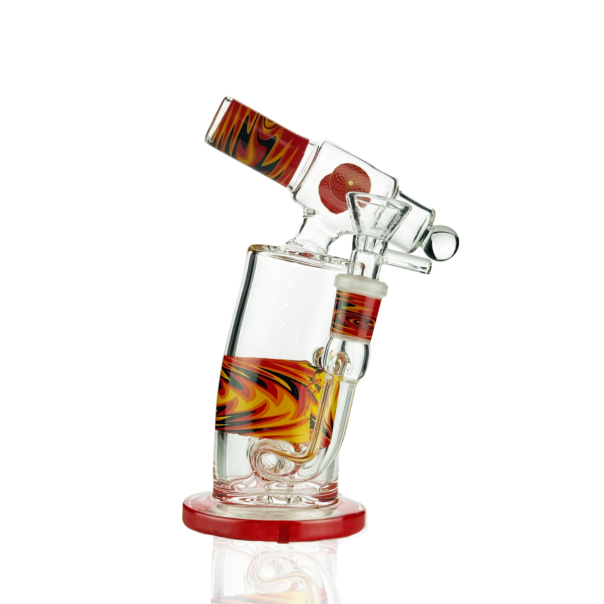 8" Tank Mouth Water Pipe Bong with 14mm Male Bowl