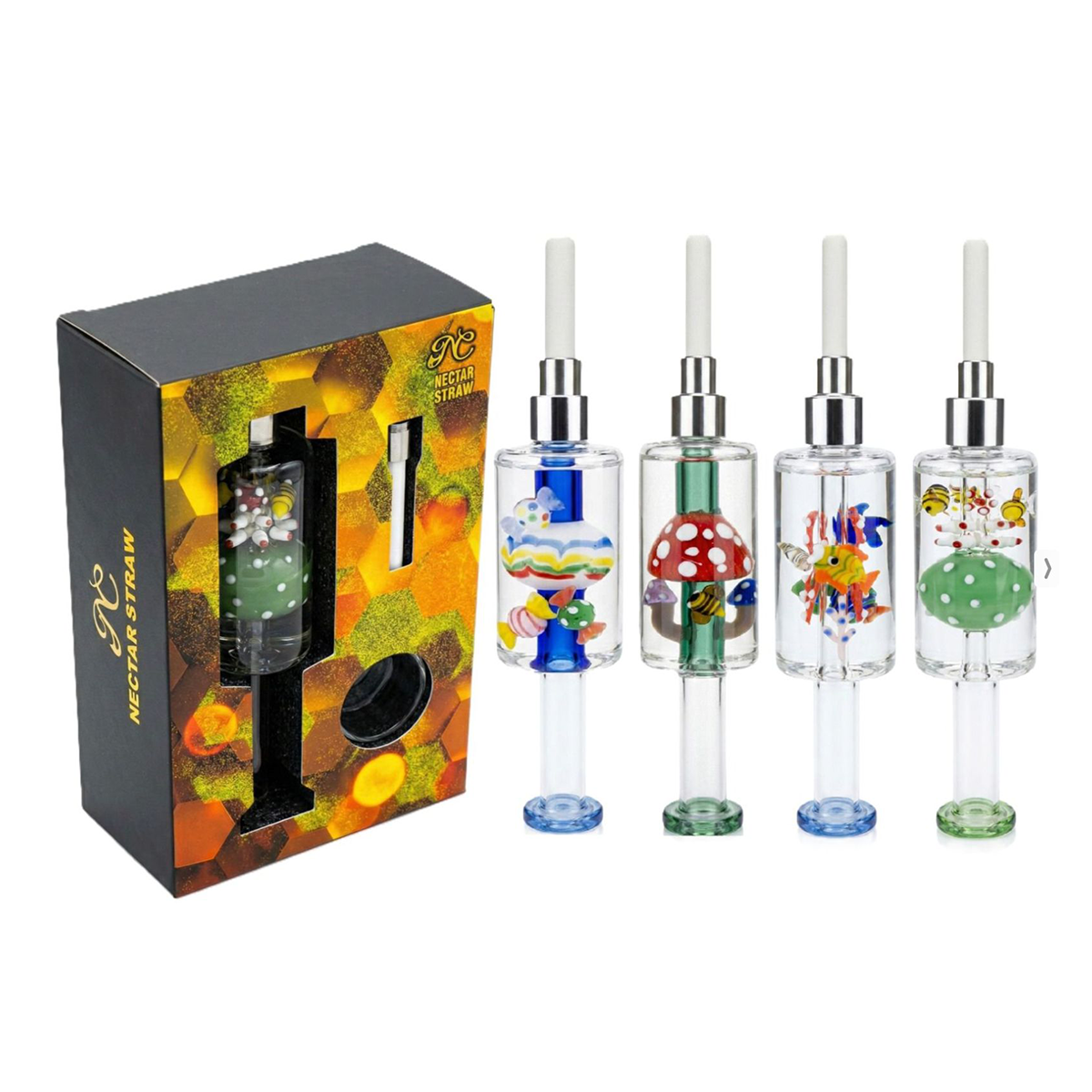 8" Nectar Collector Glycerin with Screw on Ceramic Tip