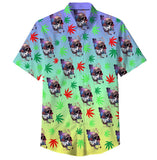 Skull Leaf Shirt 100% Polyester, Pack of 5 Sizes Sets, 1-M, 1-L, 1-XL, 1-XXL, 1-XXXL