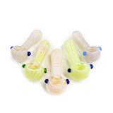 4.5" Slime Color Bubble Trap Net Art Hand Pipe Spoon