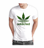 Addicted Leaf T-Shirt Pack of  5 Units 1M, 1L, 1-XL, 1-XXL, 1-XXXL -- 60% Cotton 40% Polyester