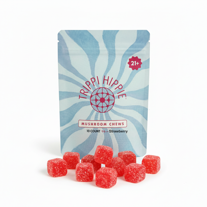 MUSHROOM CHEWS 10 CHEWS PER PACK - Strawberry