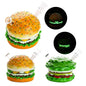 8" Burger 3D Water Pipe with 10mm Male Bowl