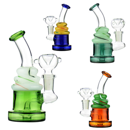 5" Birthday Cake Water Pipe Bong with 14mm Male Bowl