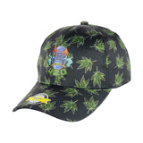 420 Skull Design Black Baseball Snapback Hat
