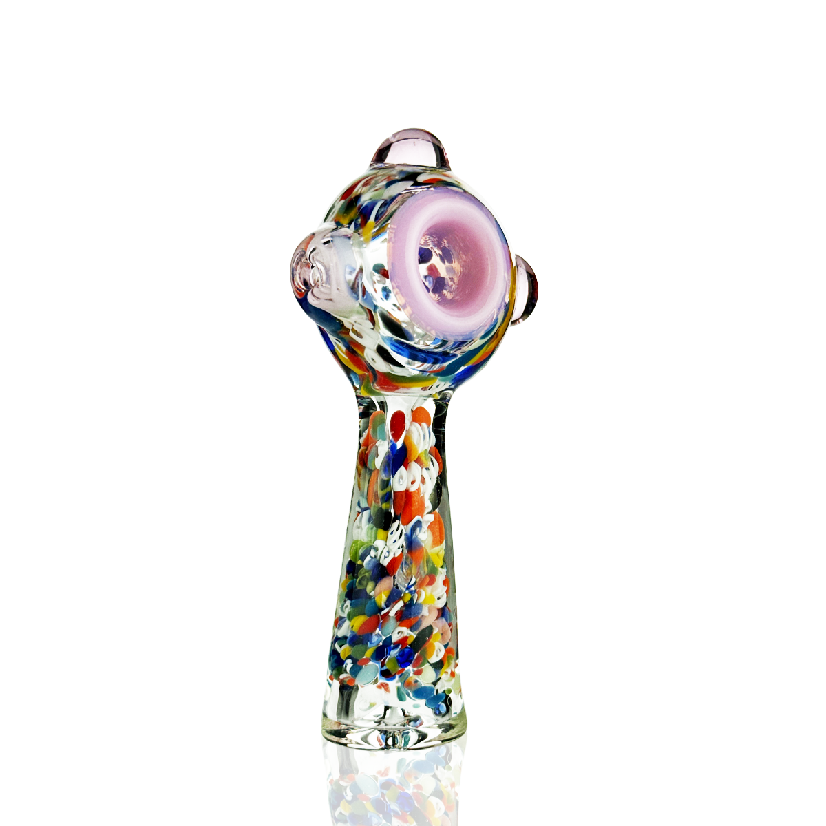 4.5" Candy Cane Hand Pipe Spoon – Wholesale Glass Hand Pipes