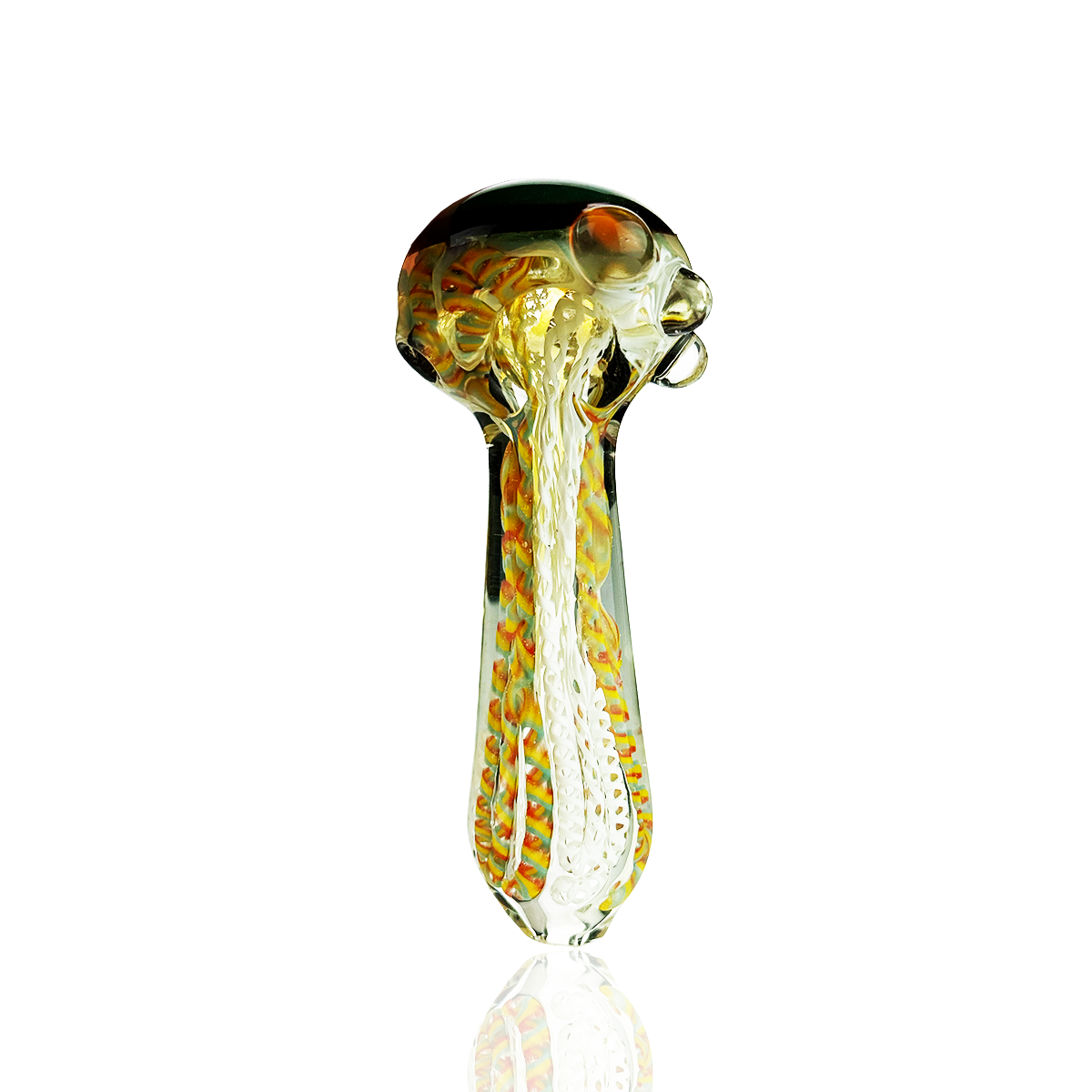 4.5" Hand Pipe Double Glass Twsiting Design