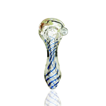 4.5" Double Glass Hand Pipe Soon with Spiral Art