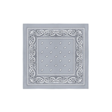 Bandana Grey Color 100% Cotton (22" x 22")- Pack of 12