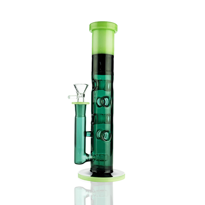 10" Full Color Tube Straight Shooter with 14mm Male Bowl