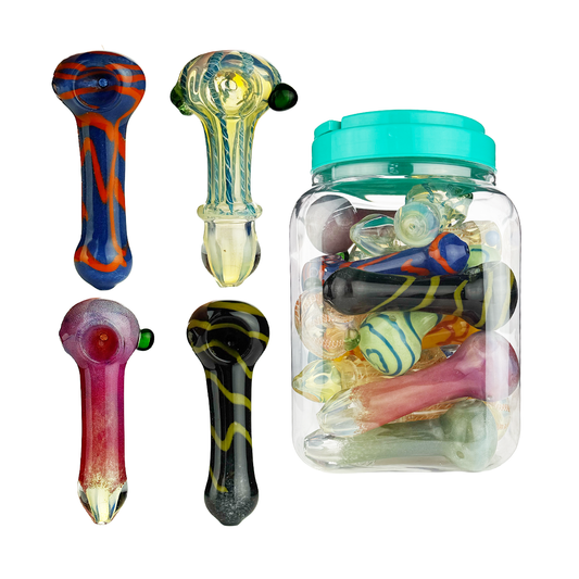 4.5" Mix Designs Hand Pipe - 20 pcs Jar