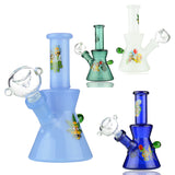 5" Mini Ricky Beaker Color Tube Glass with 14mm Male Bowl