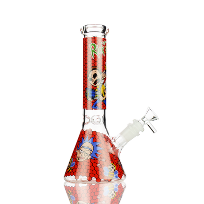 10" R&M Decal Beaker with 14mm Male Bowl