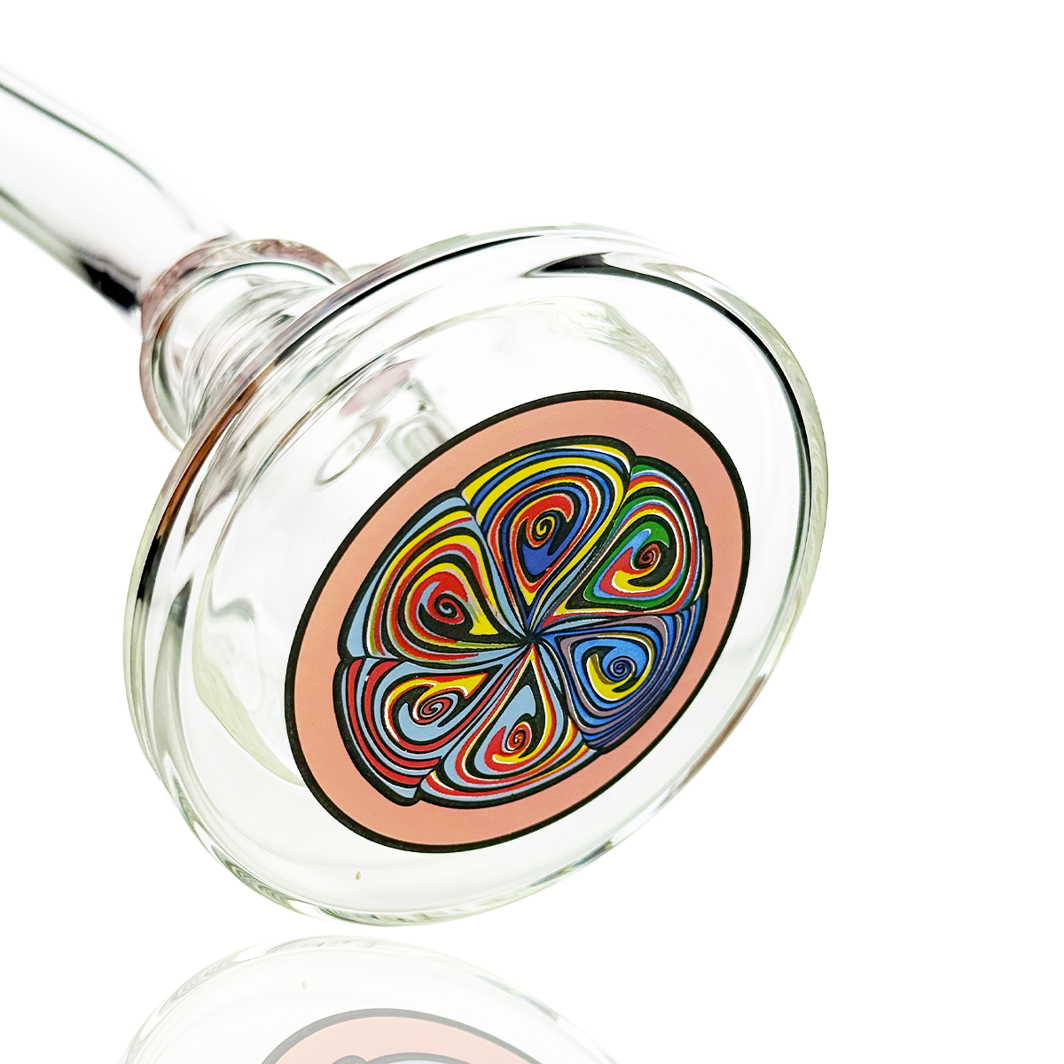 6" Conical Water Pipe Bong with 14mm Male Bowl with Sticker