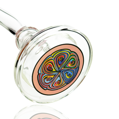 6" Conical Water Pipe Bong with 14mm Male Bowl with Sticker