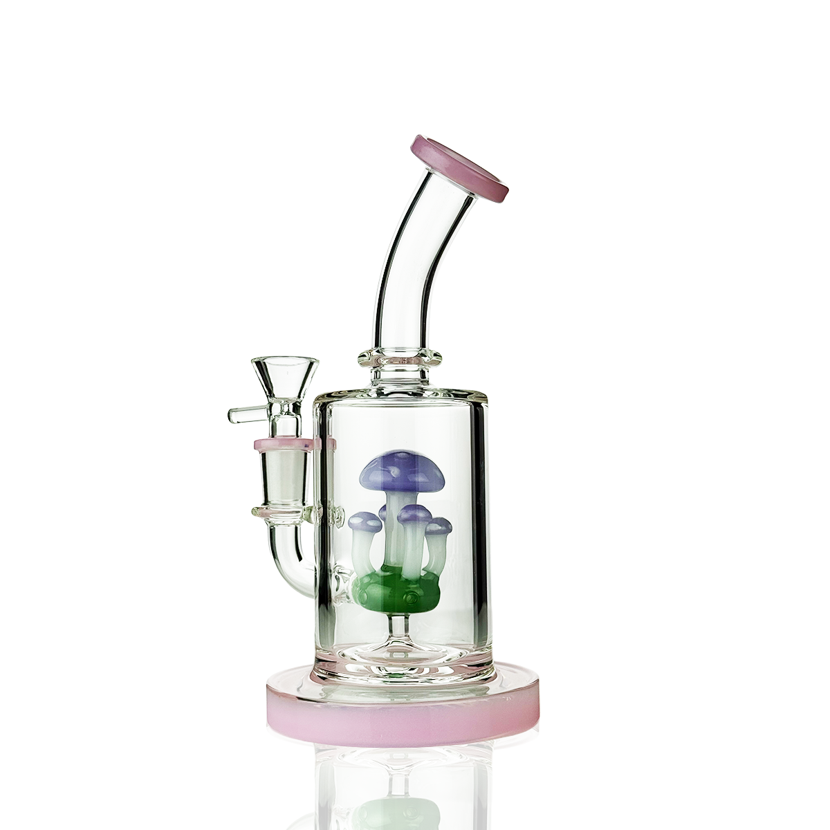 8-Inch Mushroom Water Pipe with 14mm Male Bowl