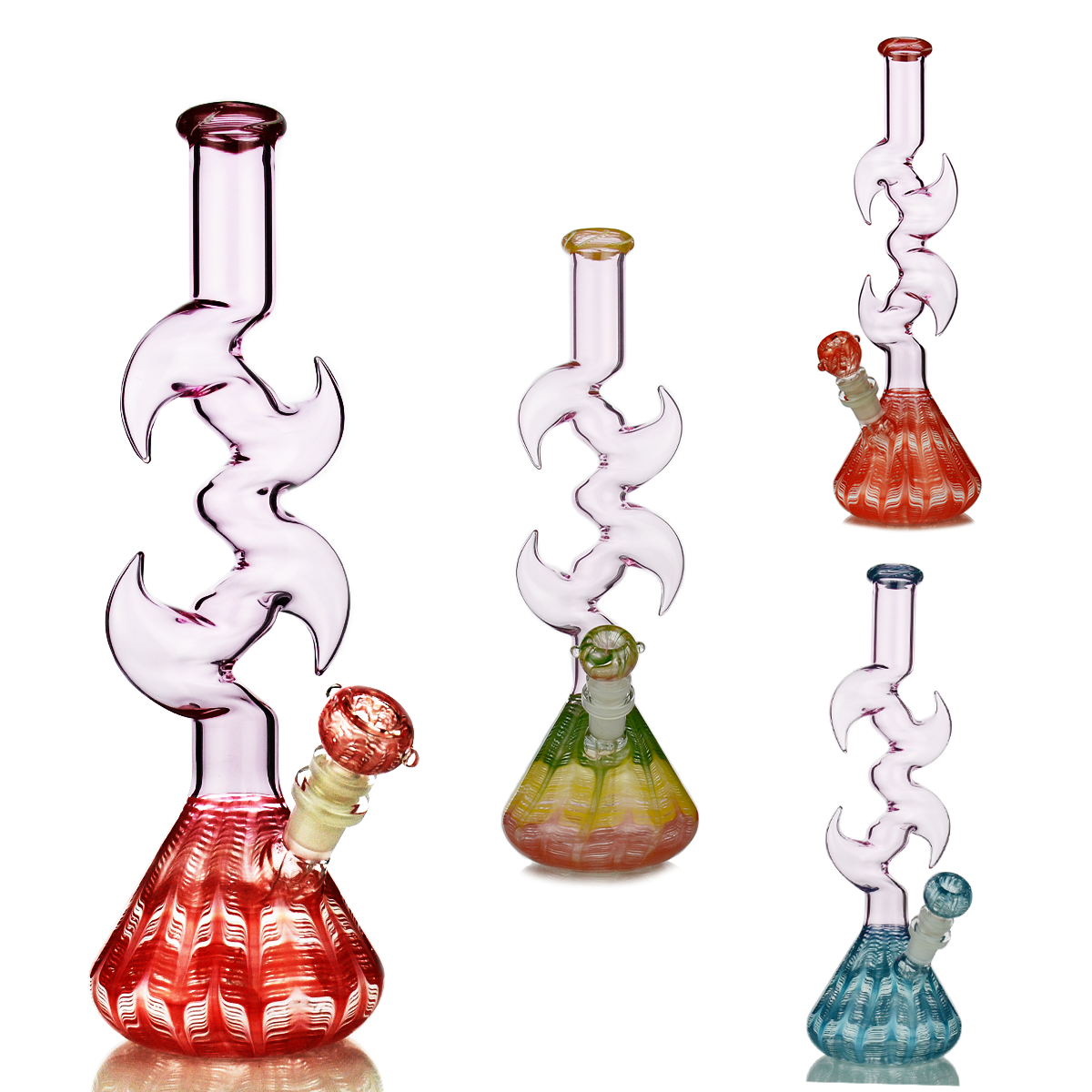 14" Zong Water Pipe with 14mm Male Bowl